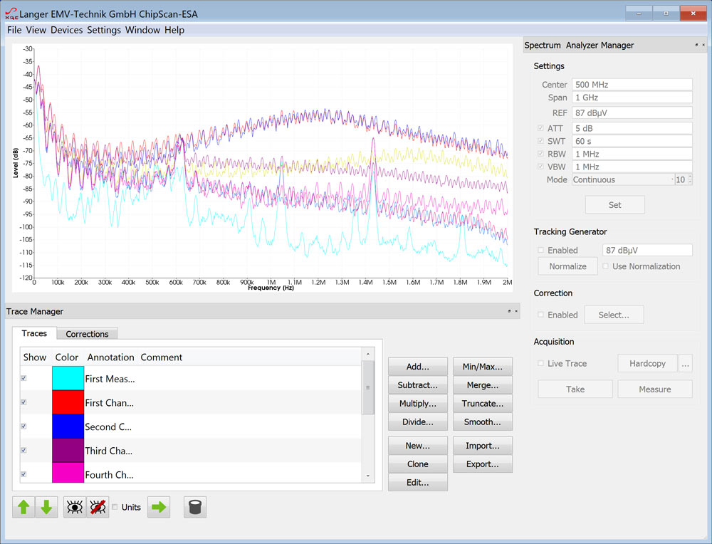 CS-ESA set, Software ChipScan-ESA / USB