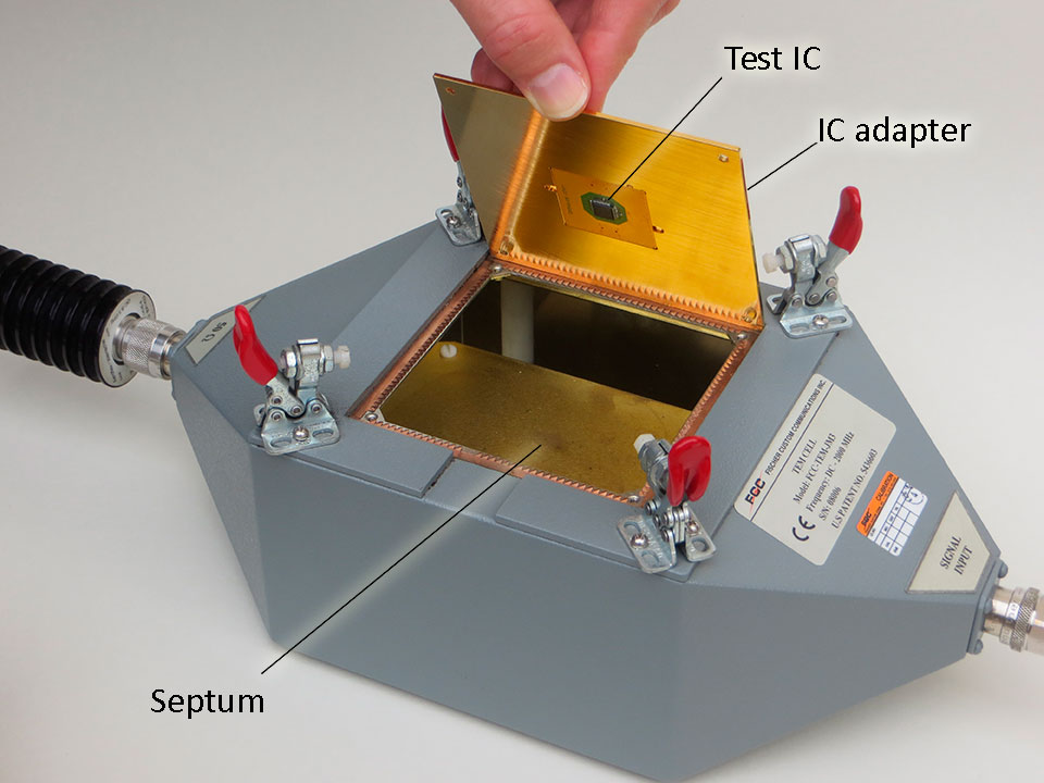 TEM cell with test IC