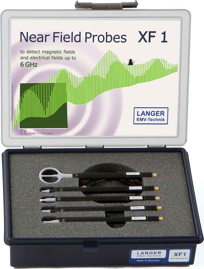 2-teiliges EMV-Nahfeld-Sonden-Set – H-Feld-Sonde 20 Mm, SMA, 9K-3G, 1,6 Mm Platte – Für Störquellen-Suche