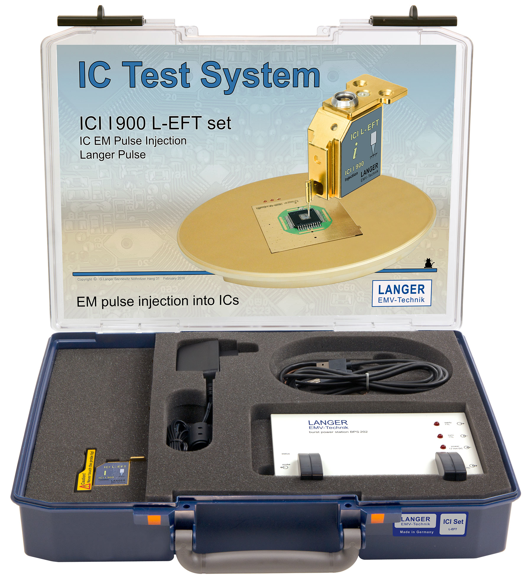 Contents of the case ICI I900 L-EFT-set