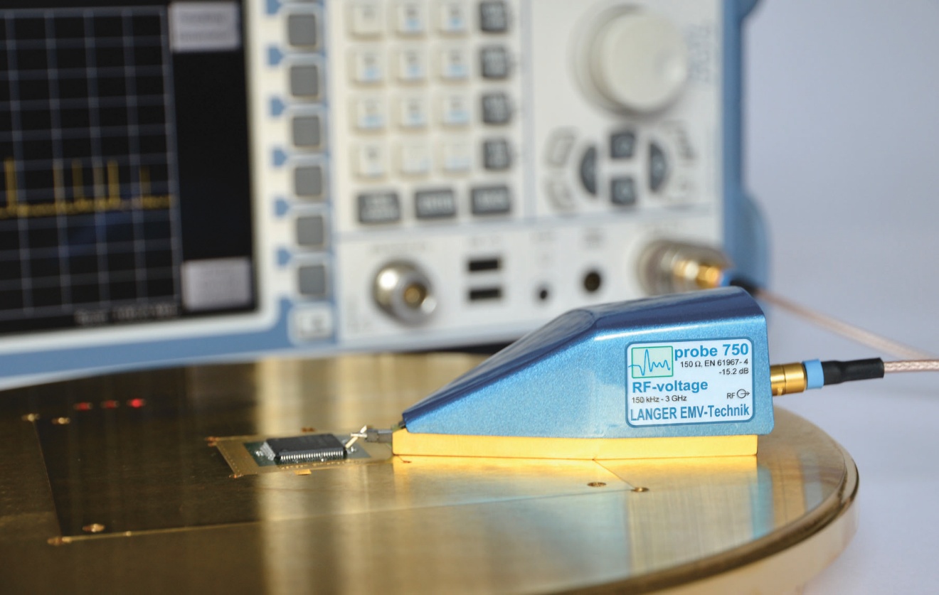 Measurement setup i / u at the pin (IEC 61967-4)